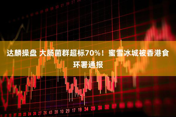 达麟操盘 大肠菌群超标70%！蜜雪冰城被香港食环署通报