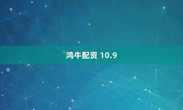 鸿牛配资 10.9